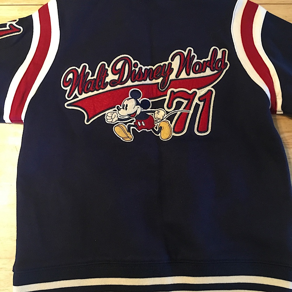 Mickey Mouse Walt Disney World Knit Varsity Jacket. Kids S (6). NWT